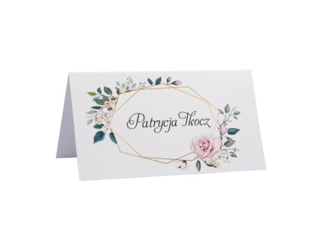 Winietki „Złota geometria” – personalizacja w cenie